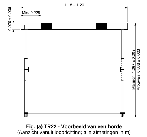 Fig. (a) TR22 - Voorbeeld van een horde 