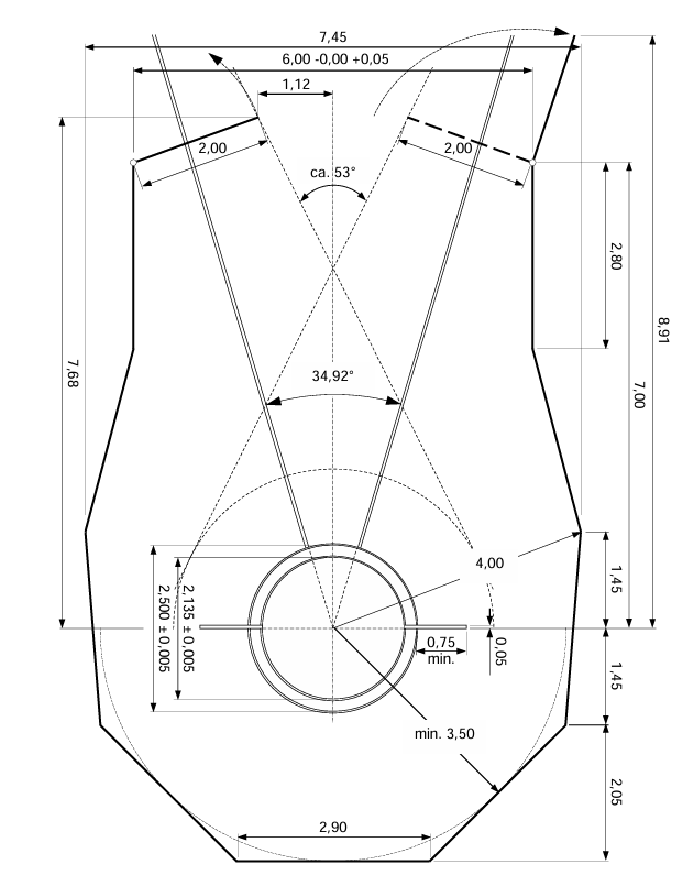 Fig. (a) TR37 - Kooi voor discuswerpen en kogelslingeren