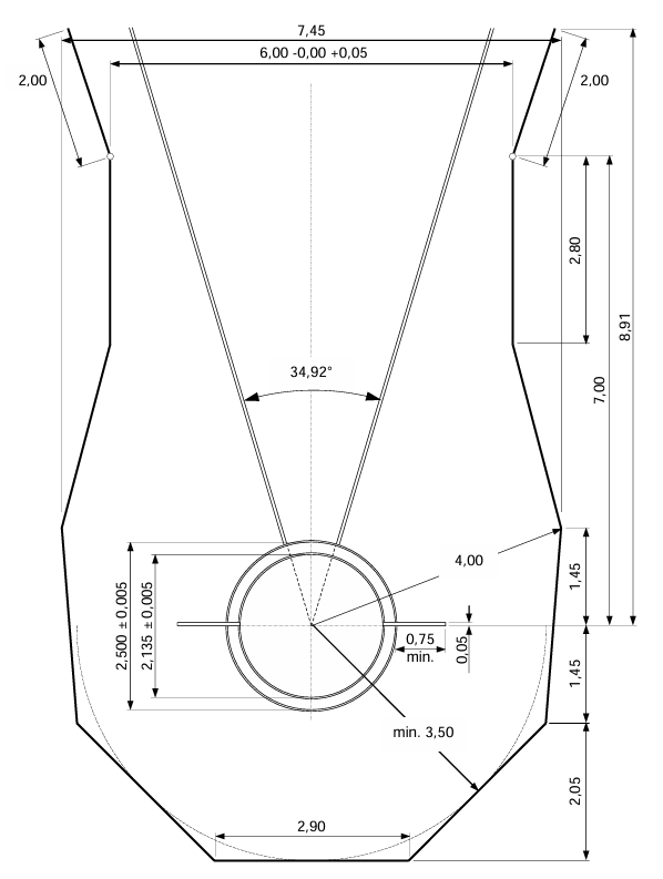 Fig. (b) TR 37 - Kooi voor discuswerpen en kogelslingeren